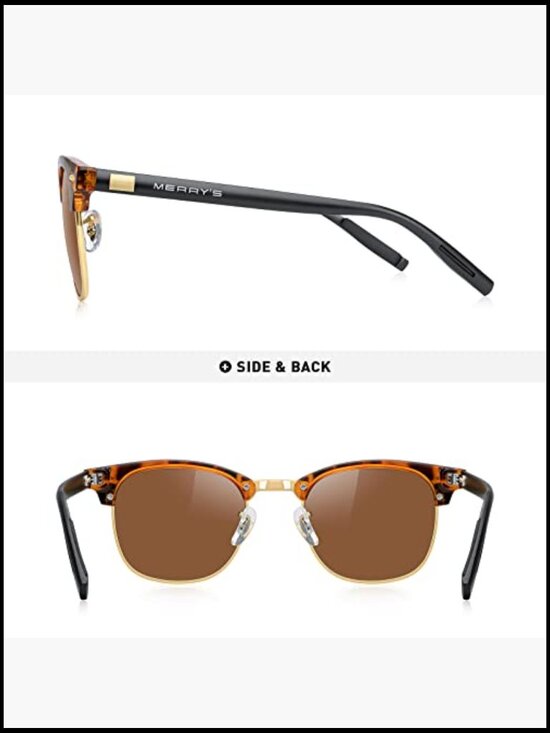 Unisex Polarized Aluminum Sunglasses Semi Rimless Retro Driving Sun Glasses main image 6